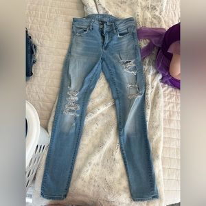 American Eagle Super Stretch skinny jeans.